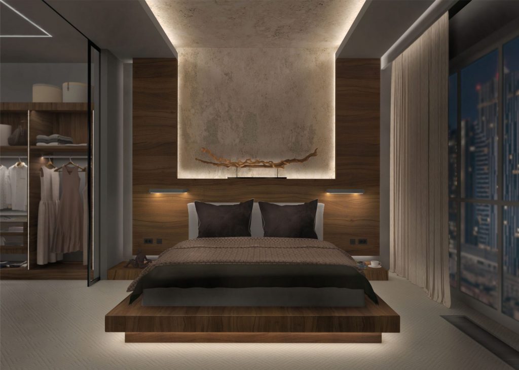 Ruban et profilé LED dans une chambre par Luxylum